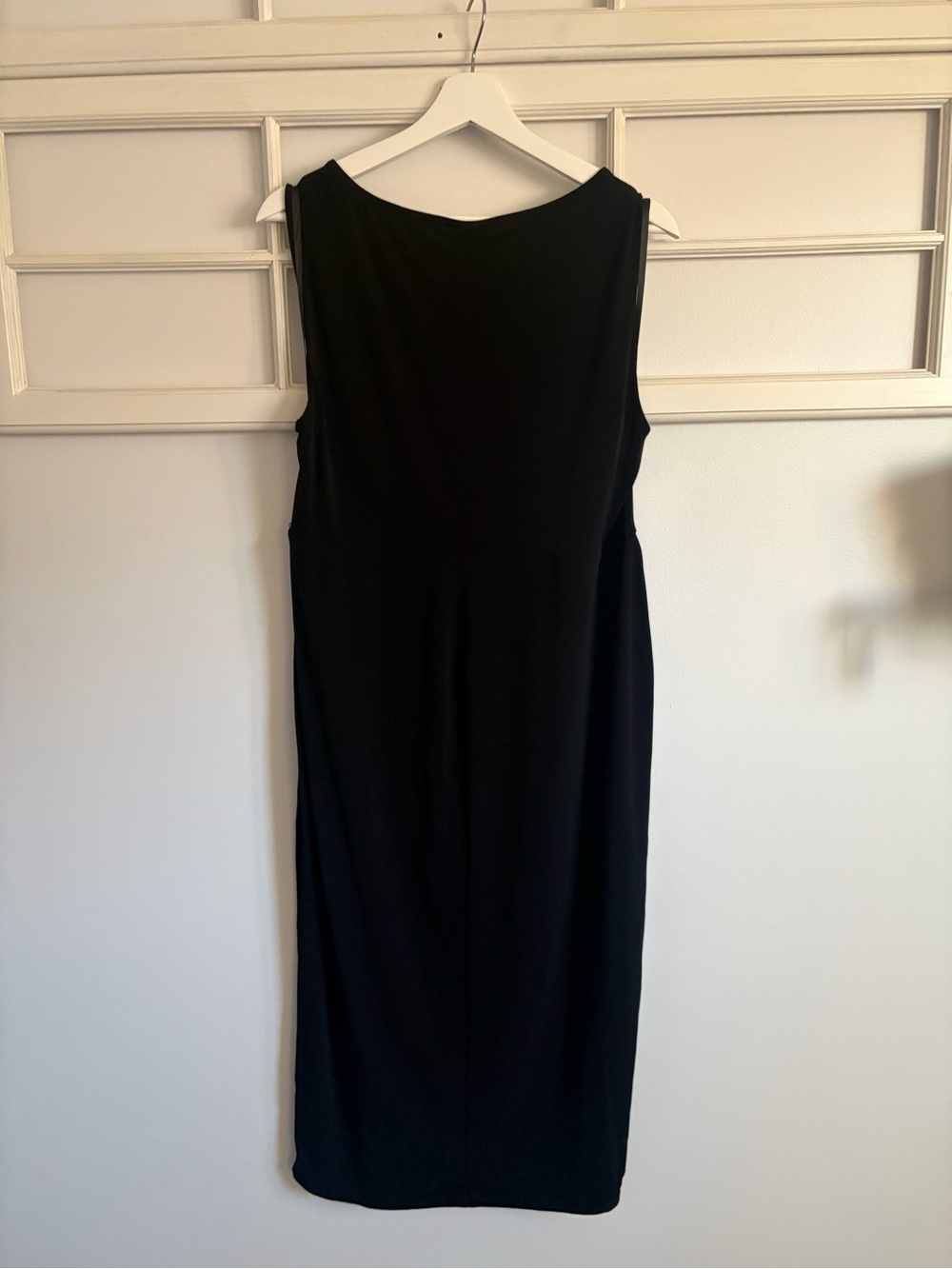 70. torrid Black Midi Sheath Dress with Side Rouching Detail NWT - Picture 2 of 4